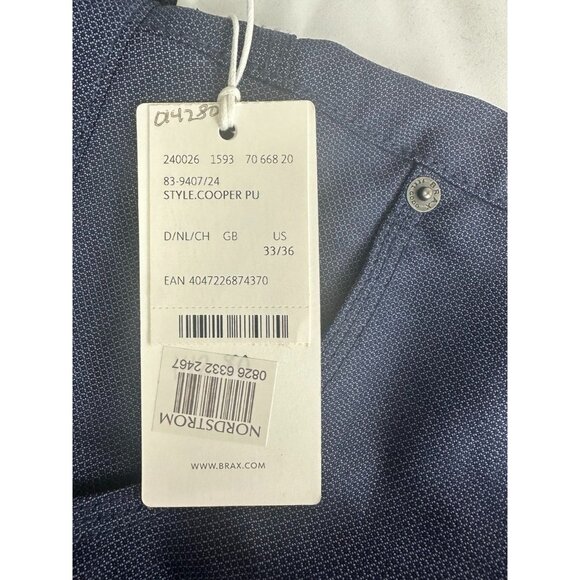 NWT BRAX FEEL GOOD COOPER FANCY REGULAR FIT WOOL PANTS Size 33/36 - Picture 5 of 10